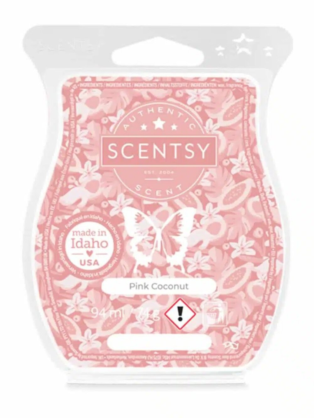 Scentsy PINK COCONUT Scented Wax Bar Melt New